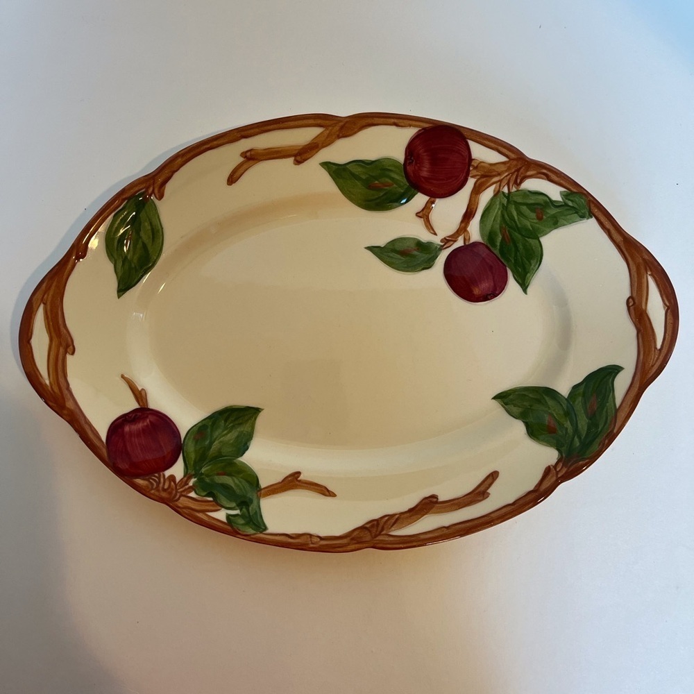 Franciscan Earthenware Platter Apple Pattern - Picture 1 of 9